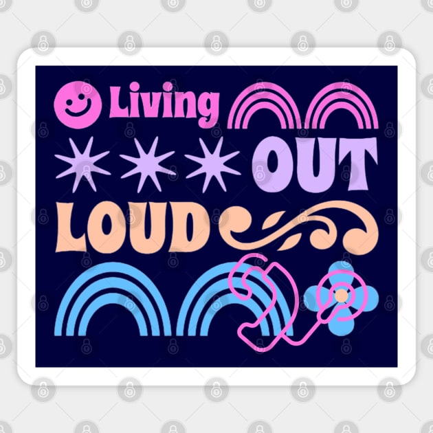 Cochlear | Living out loud | Cochlear Implant | Deaf Sticker by RusticWildflowers